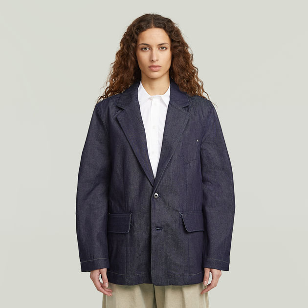 Oversized Blazer | Dark blue | G-STAR® US
