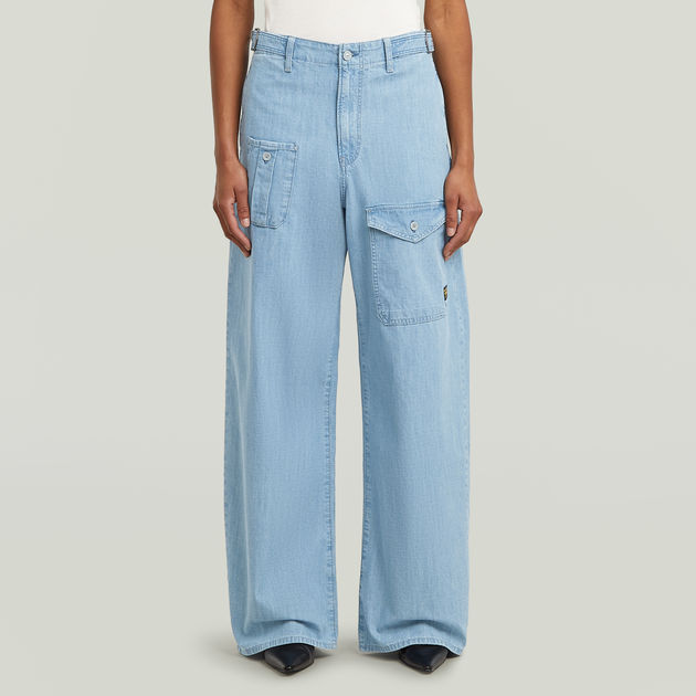BRIDGESTONE - JUNKMALE❣️ 完成待ちですm(_ _)m Belted Cargo Loose Jeans | Light blue | G-STAR® US