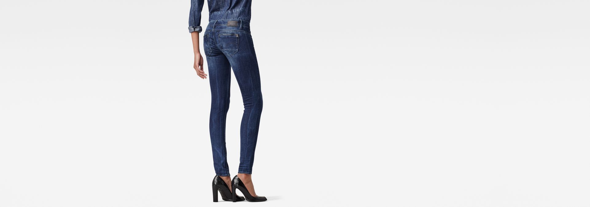 g star midge zip low super skinny