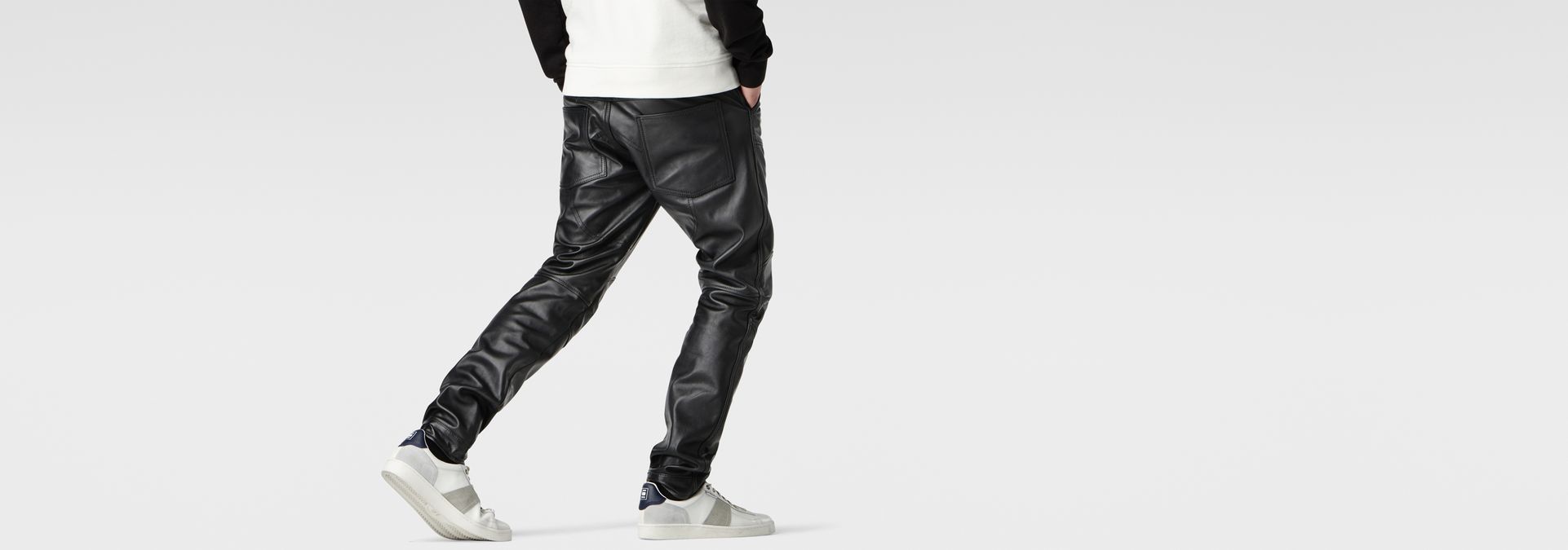 g star raw leather pants