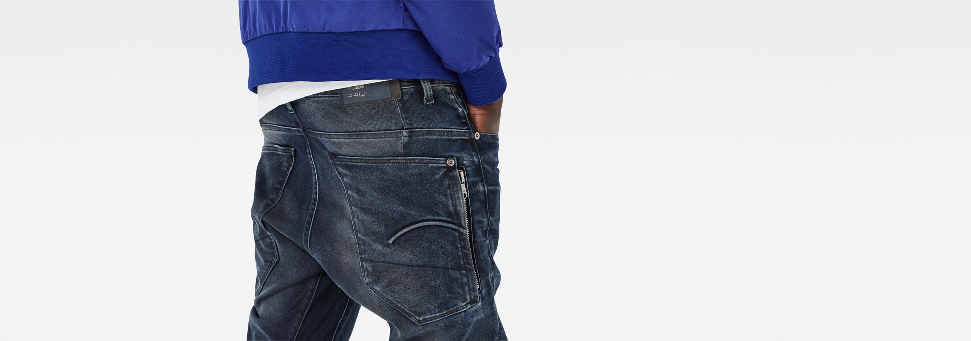 Type C Back Zip 3D Super Slim Jeans | ダークブルー | G-Star RAW®