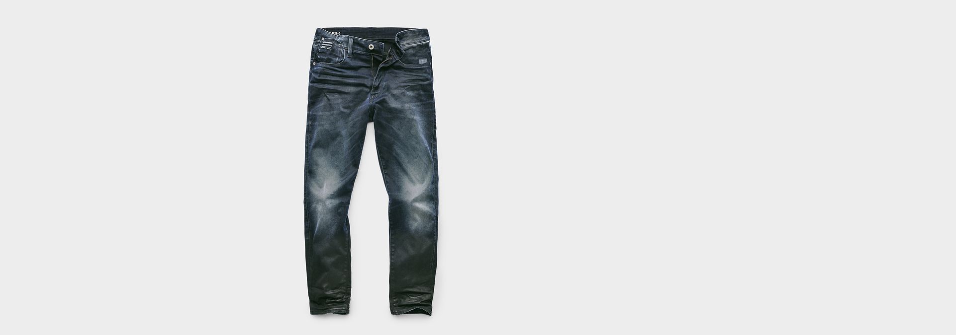 Type C Back Zip 3D Super Slim Jeans | Dark blue | G-Star RAW®