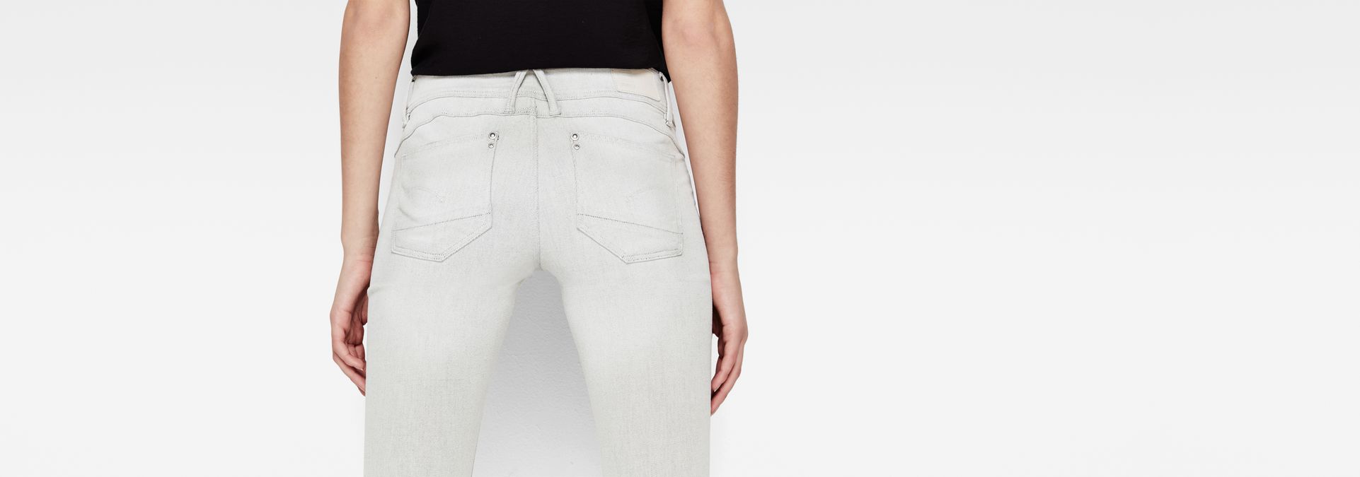 custom white jeans