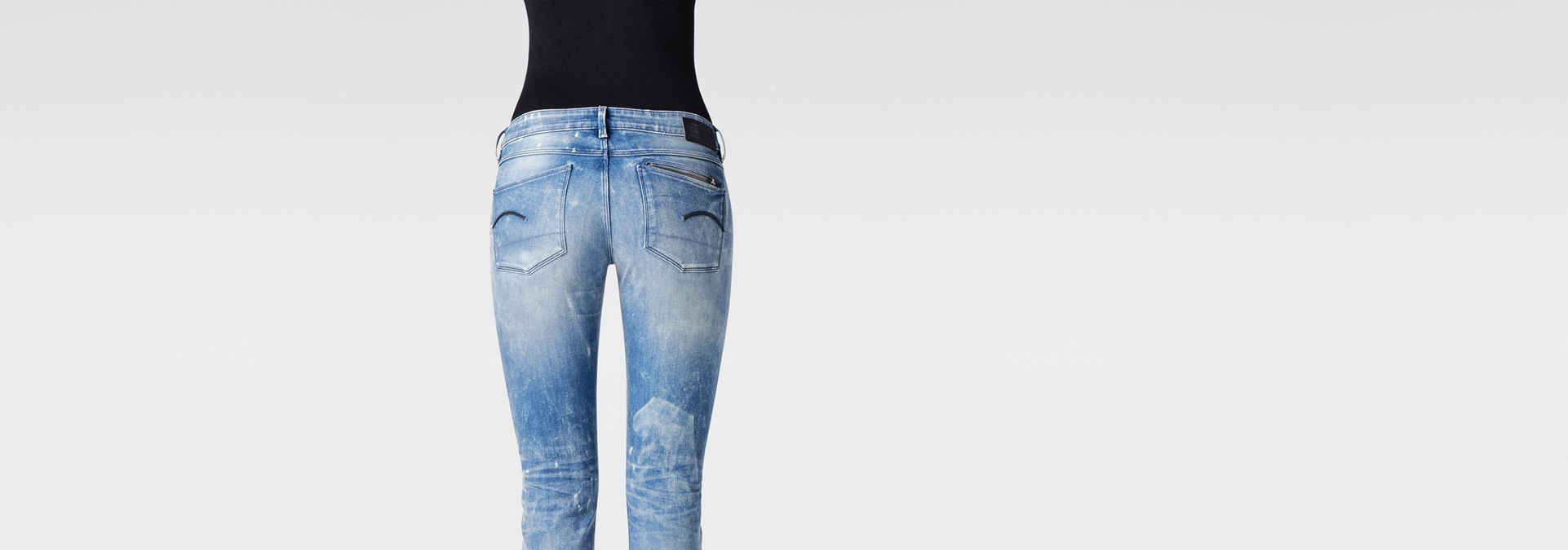 attacc mid waist straight jeans