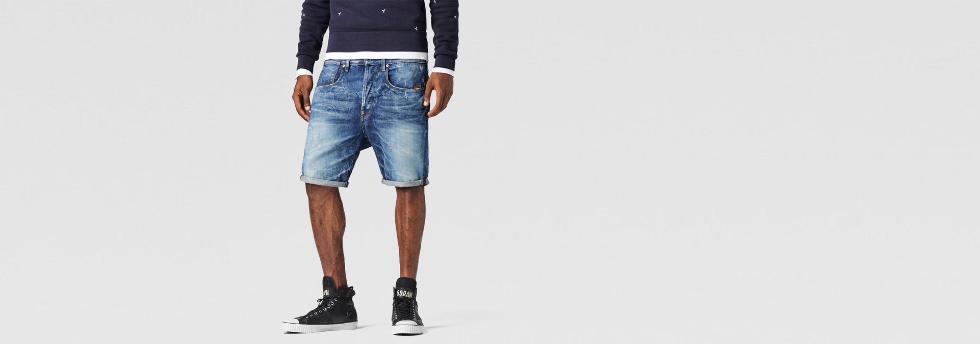 g star a crotch shorts