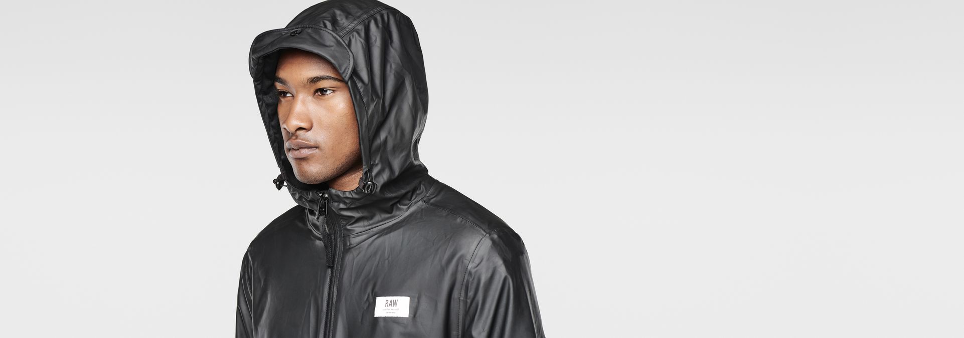 Nubes Hooded Lightweight Rain Jacket Black G STAR