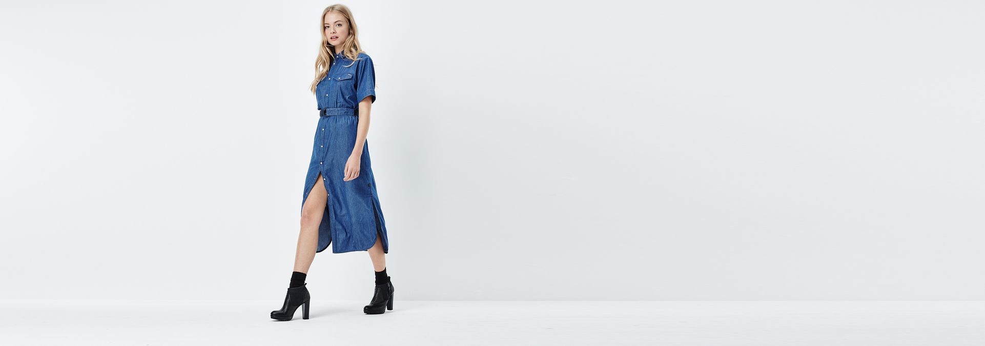 Maxi Dress rinsed GStar Sale Women GStar RAW®