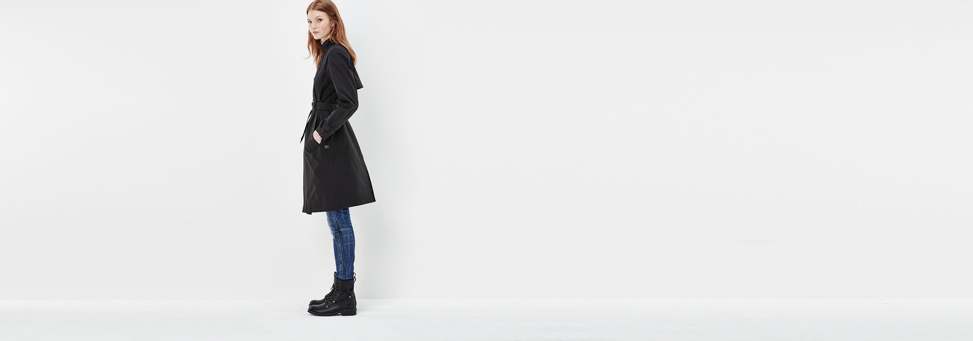 g star raw minor loose trench coat