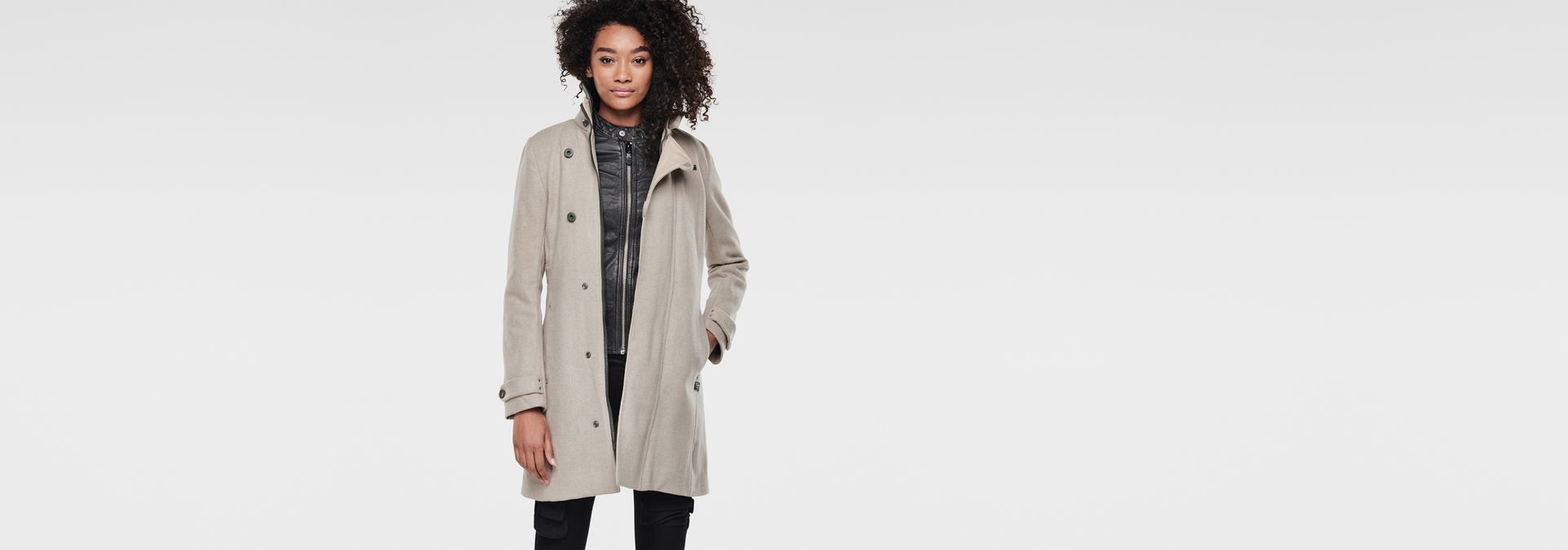 G star minor wool slim coat store