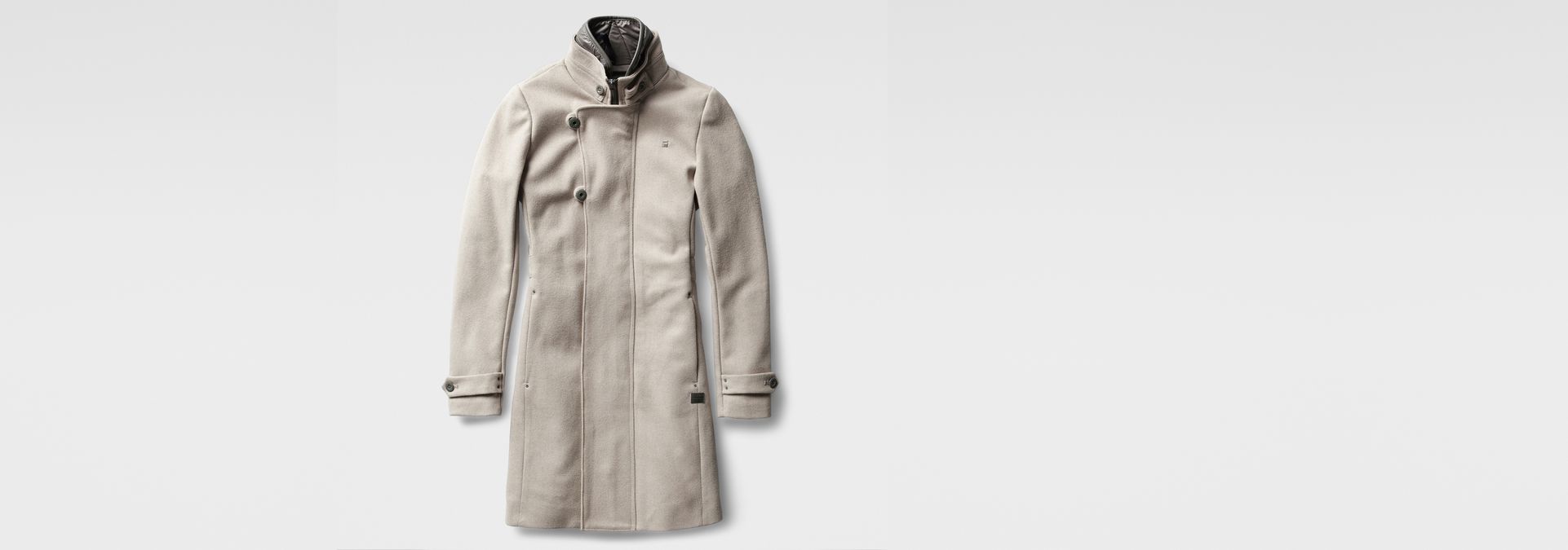 Minor Wool Slim Coat Beige G STAR