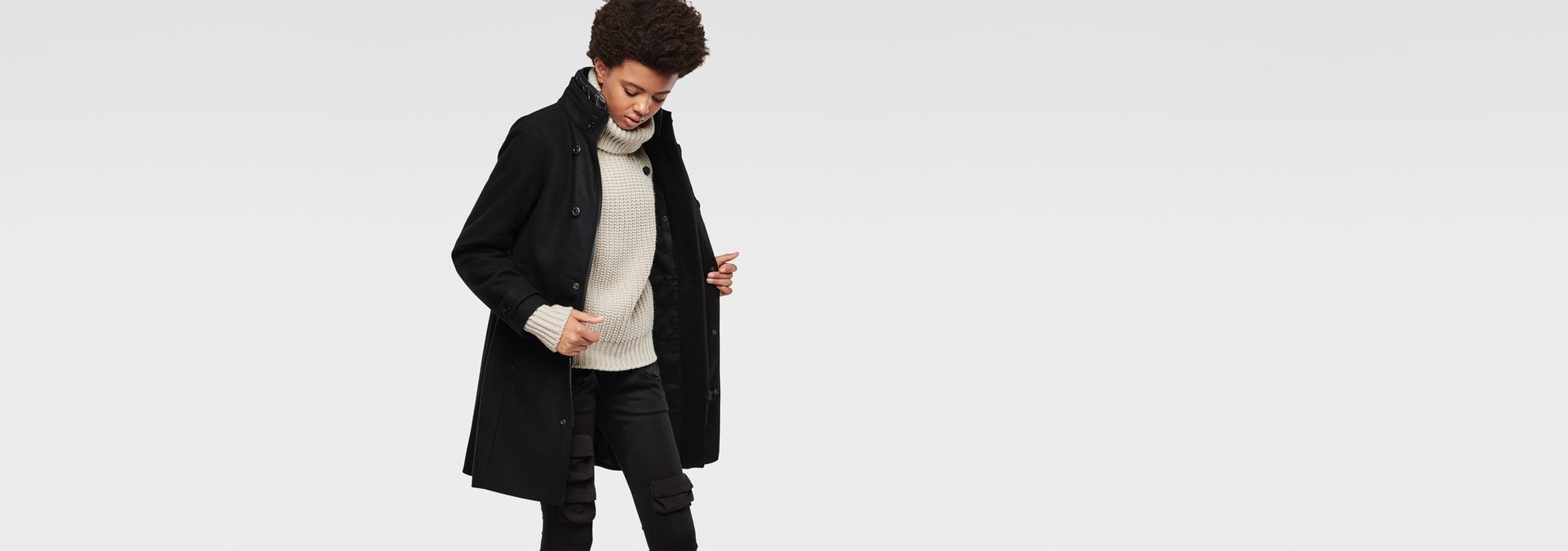 G star minor wool slim coat shop