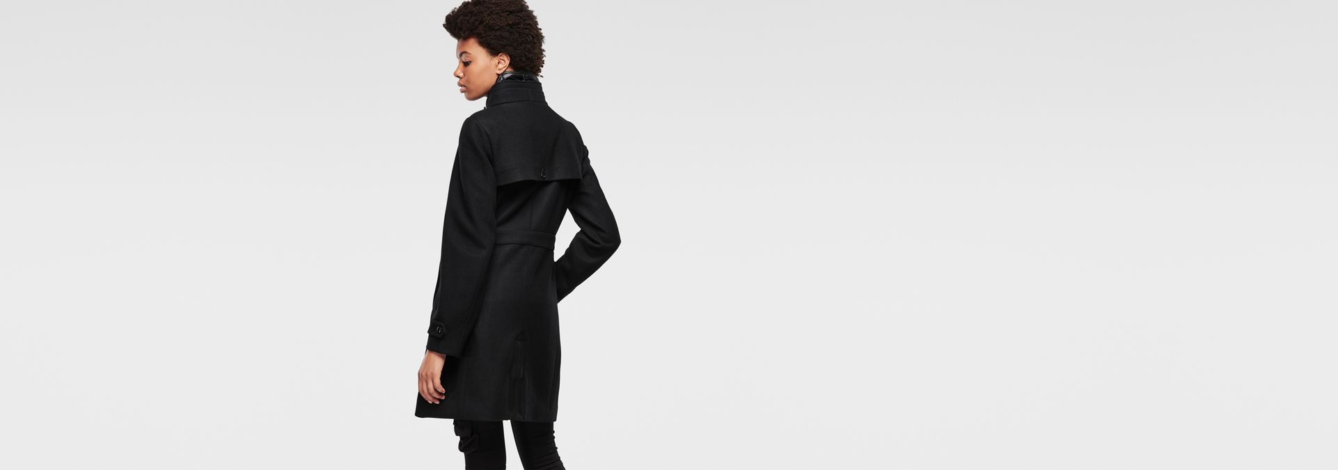 Minor Wool Slim Coat Black G STAR