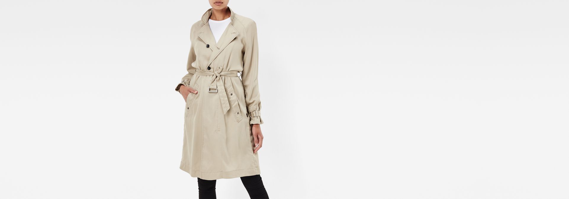 g star raw minor loose trench coat