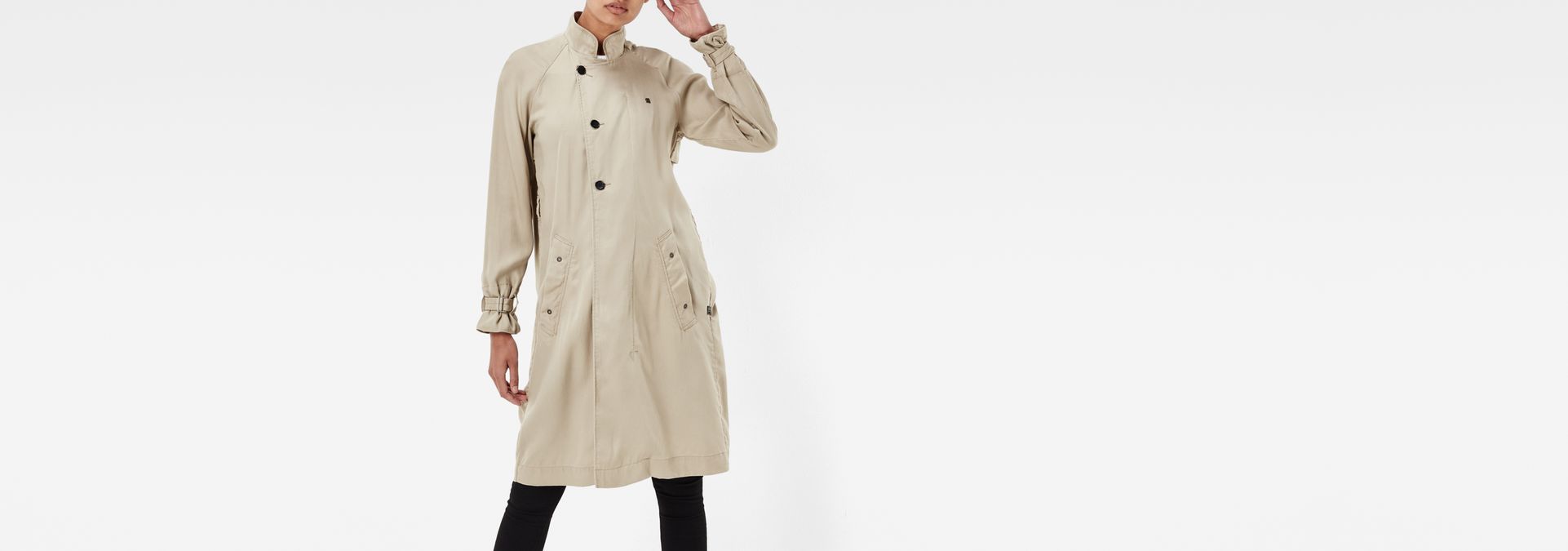 g star raw minor loose trench coat
