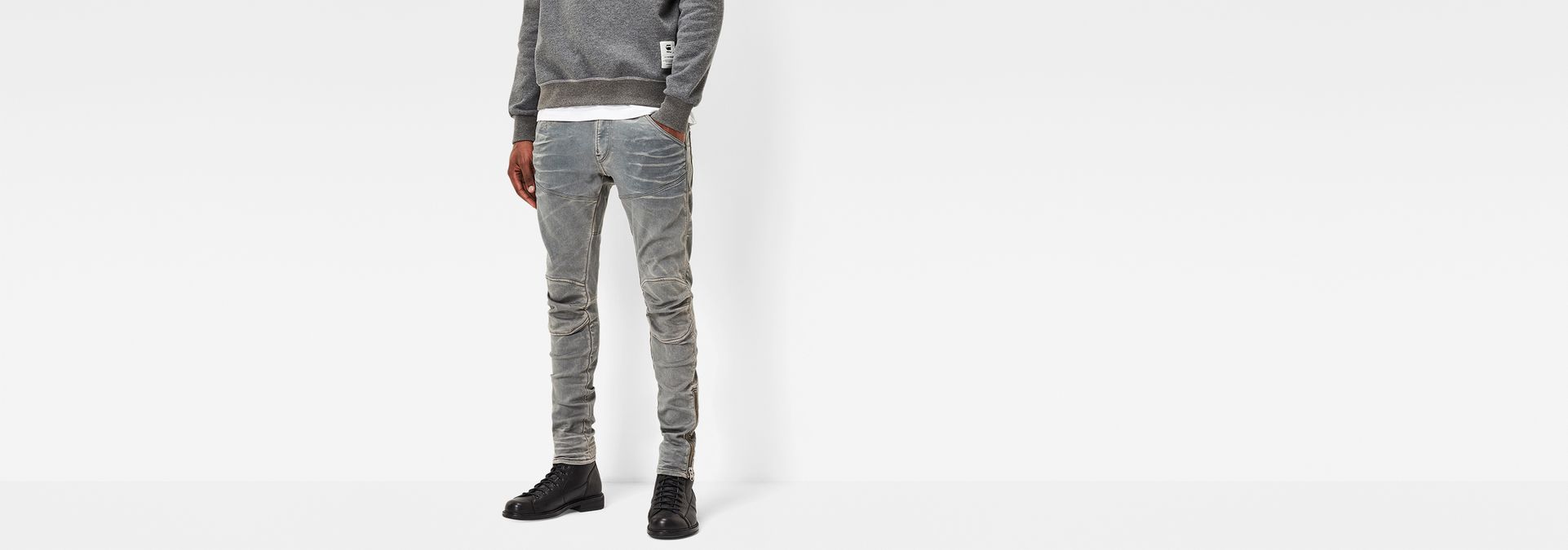 5620 3D Ankle Zip Super Slim Jeans | G 
