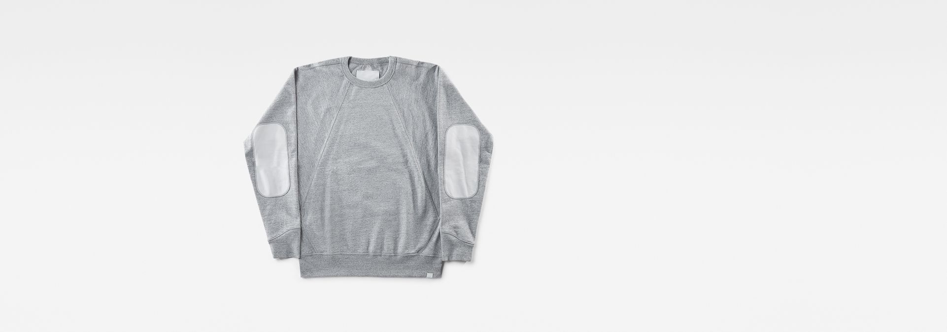 Marc Newson Leather Patch Sweater Grey Heather GStar RAW®