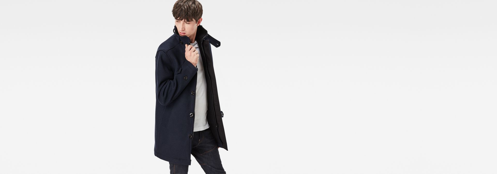 g star garber wool trench coat
