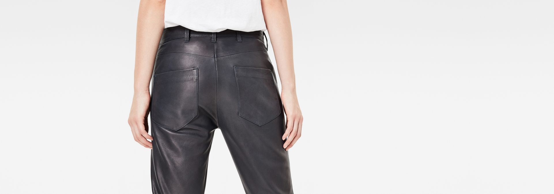 g star raw leather pants