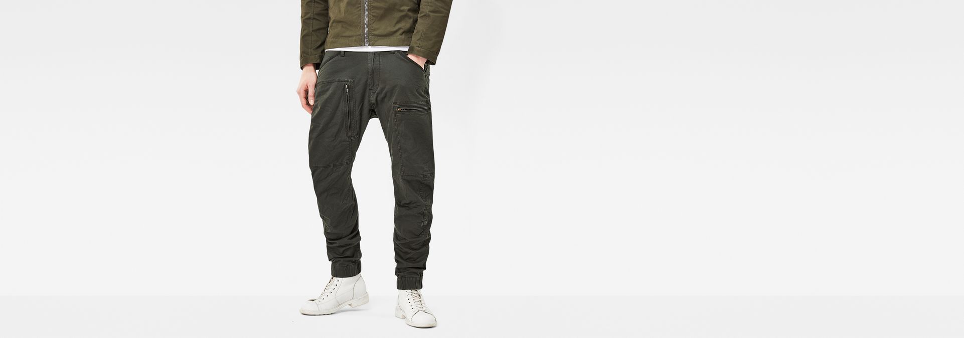 powel 3d tapered cuffed cargo pants