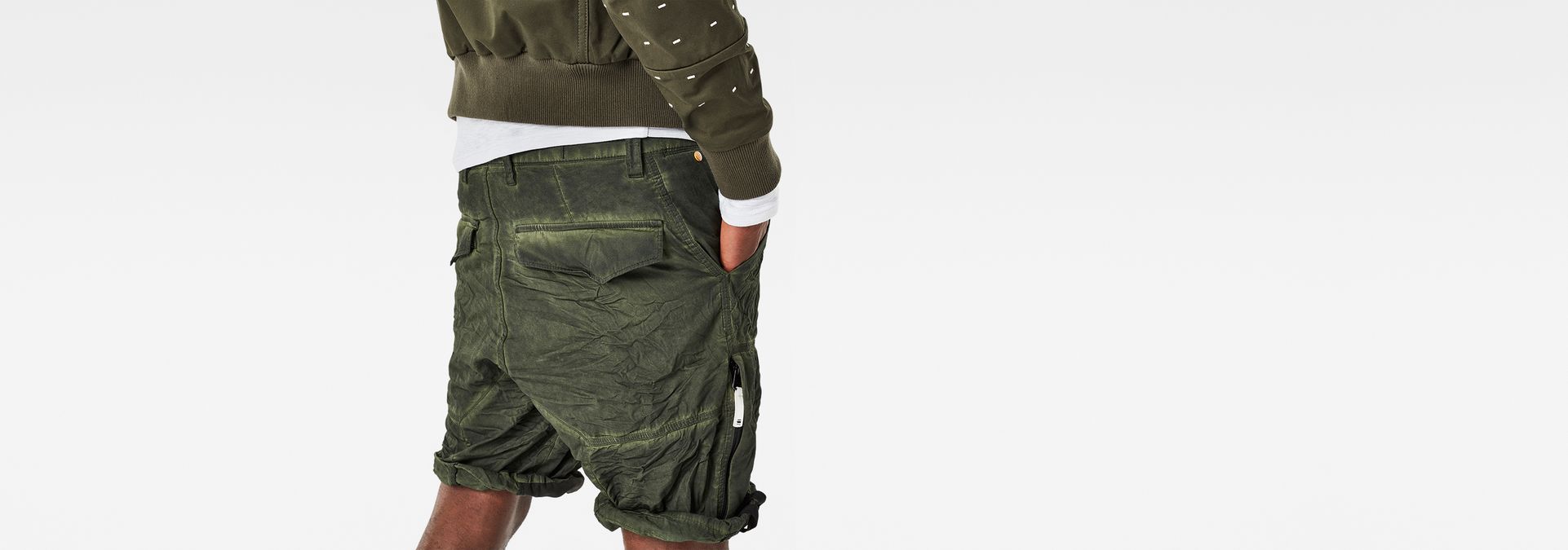g star raw cargo pants green