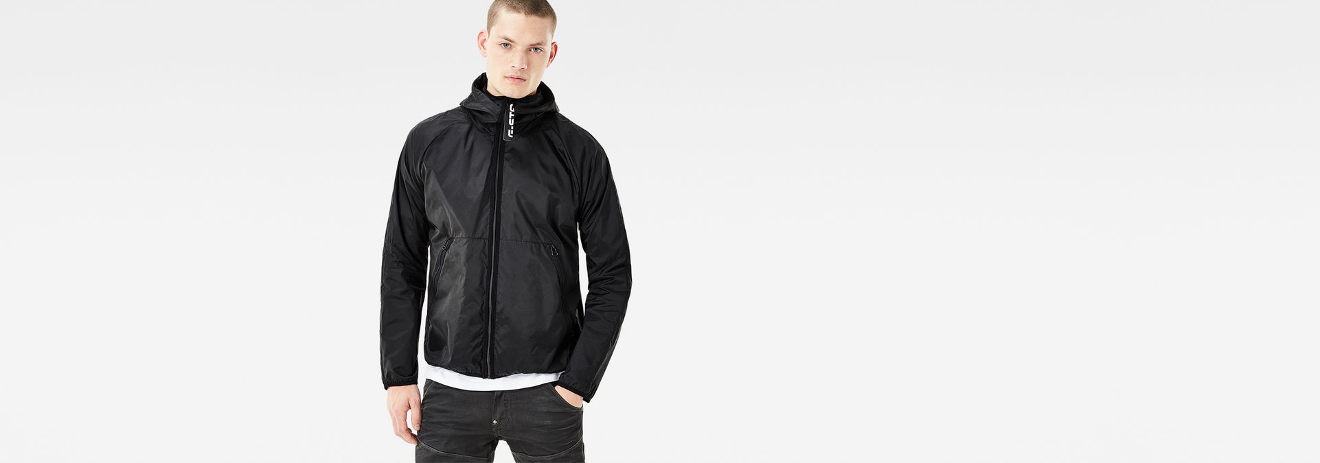 g star strett hooded gym bag jacket