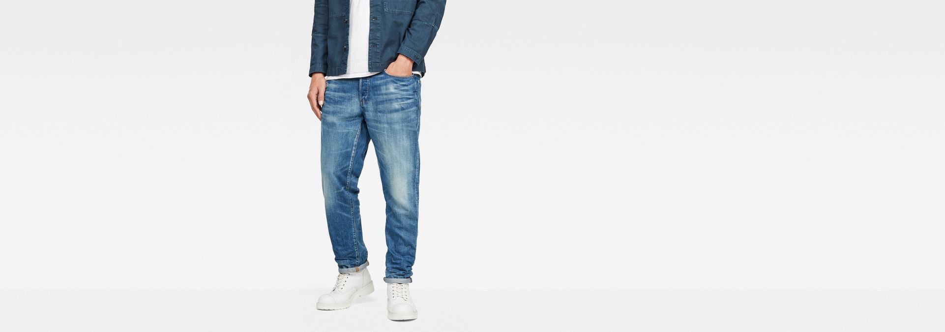 Type C 3D Straight Jeans | Medium blue | G-Star RAW®