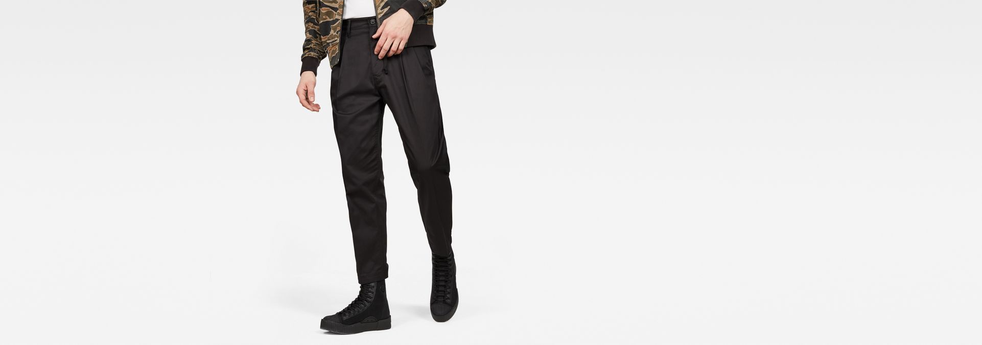 bronson pleated relaxed tapered chino