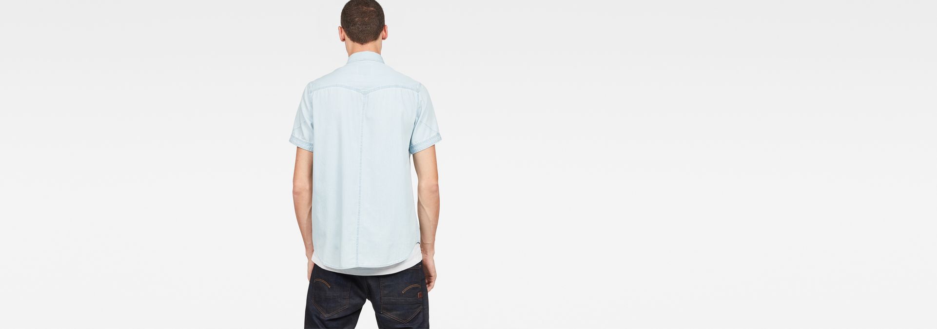 baby blue g star shirt