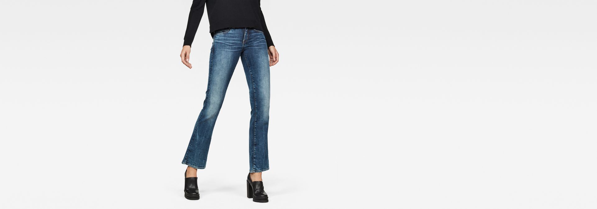 Midge Skinny Bootcut Jeans | Medium blue | G-Star RAW®