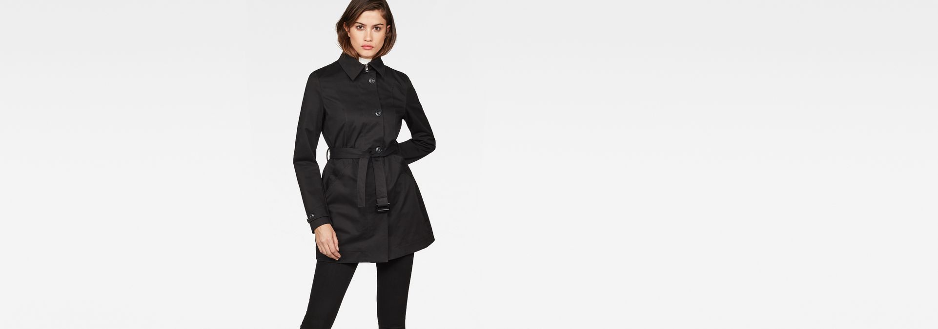 g star minor slim trench coat
