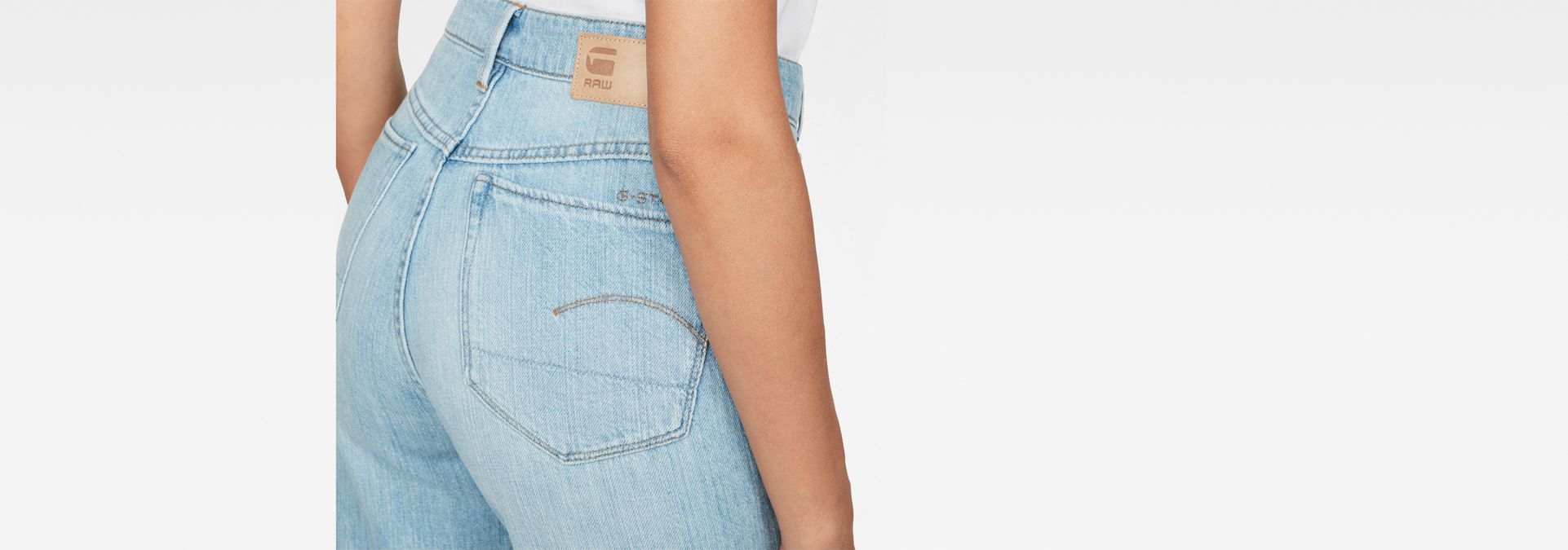 high waist straight cut jeans