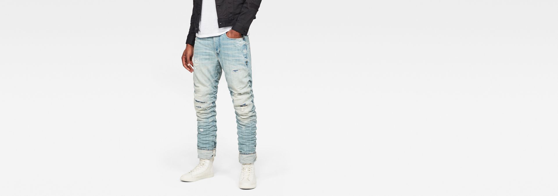 staq 3d straight tapered jeans
