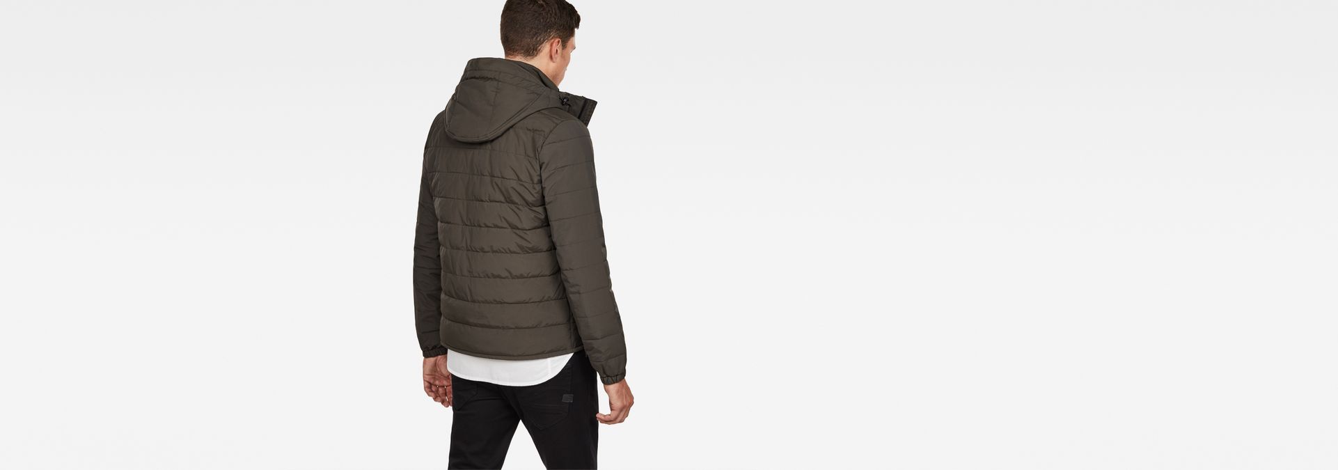 attacc quilted hooded jacket