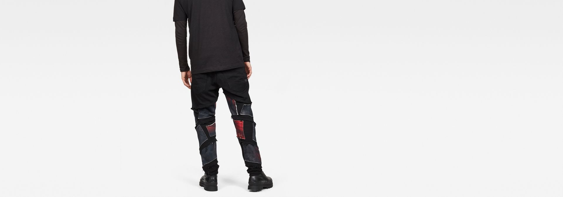Spiraq RFTP Patches Eclipse 3D Slim Jeans | Black | G-Star RAW®