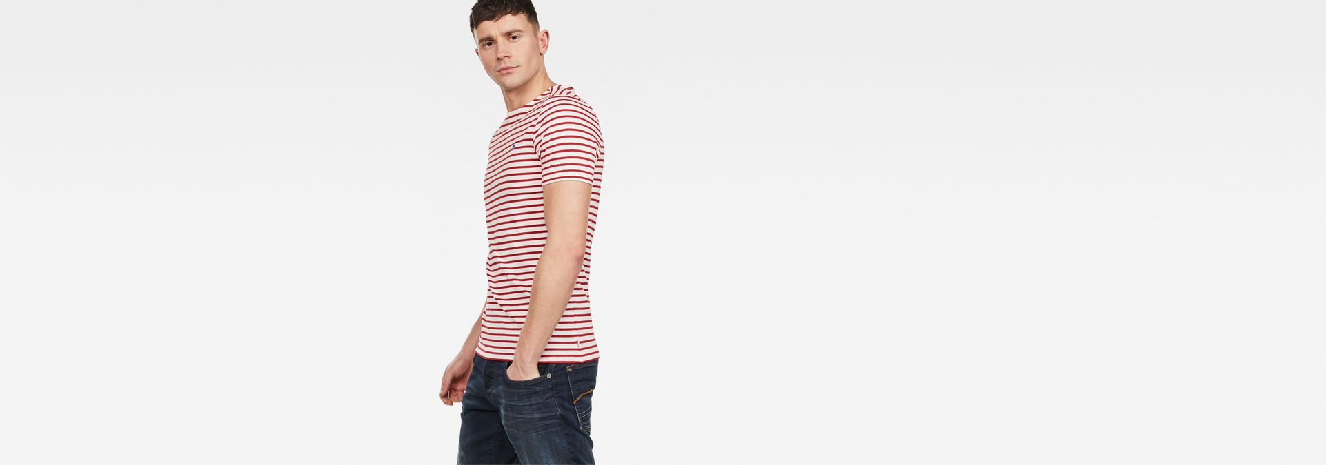 red g star shirt