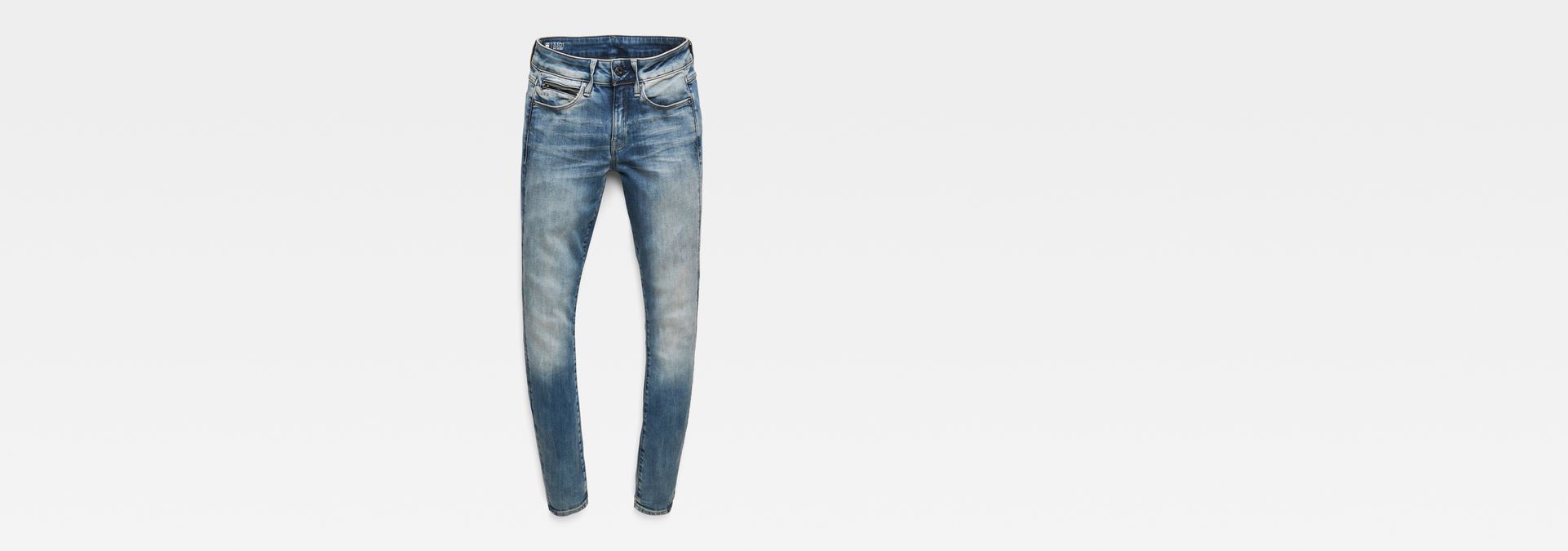 3301 Studs Mid Skinny Jeans | Medium blue | G-Star RAW®