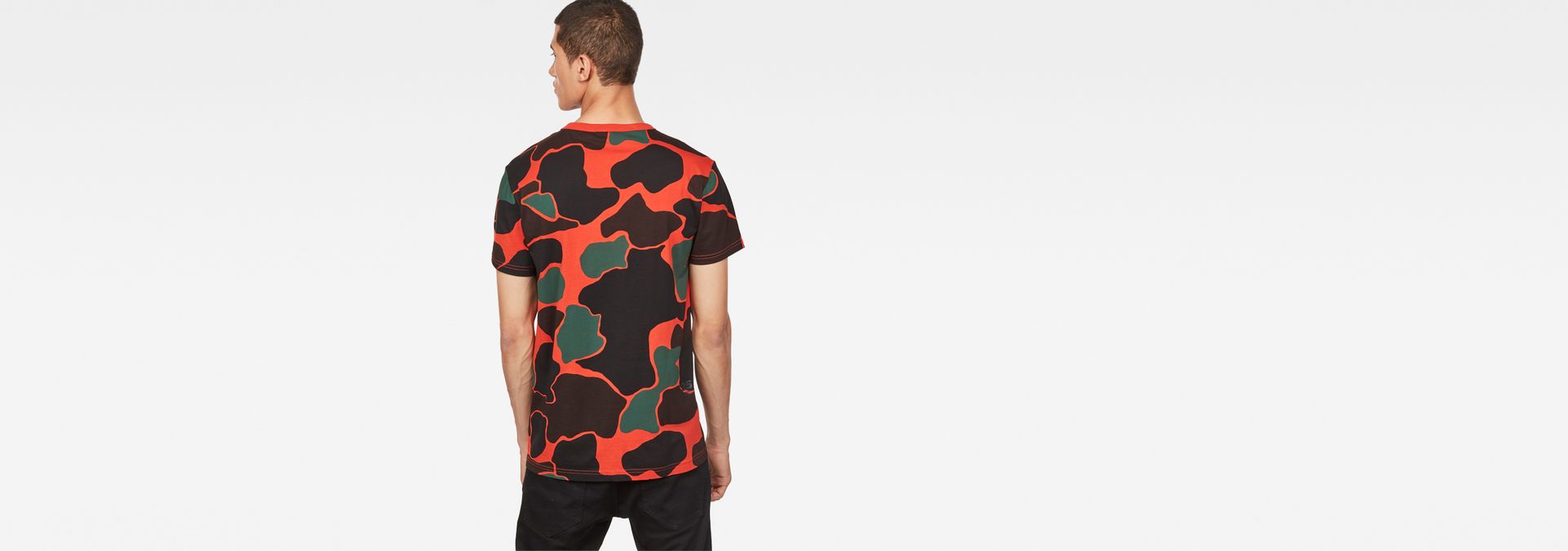 Blaze Orange Camouflage X25 Print T-Shirt | G-Star RAW®