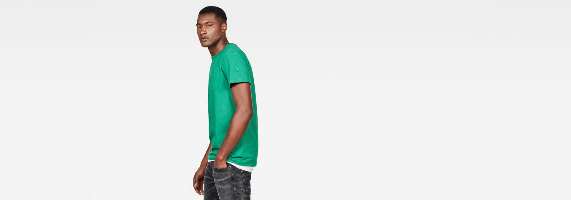 Straight Round Pocket T-Shirt | Green | G-Star RAW®