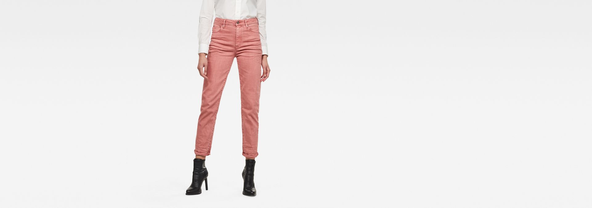 3301 High Straight 90's Ankle Jeans | Pink | G-Star RAW®