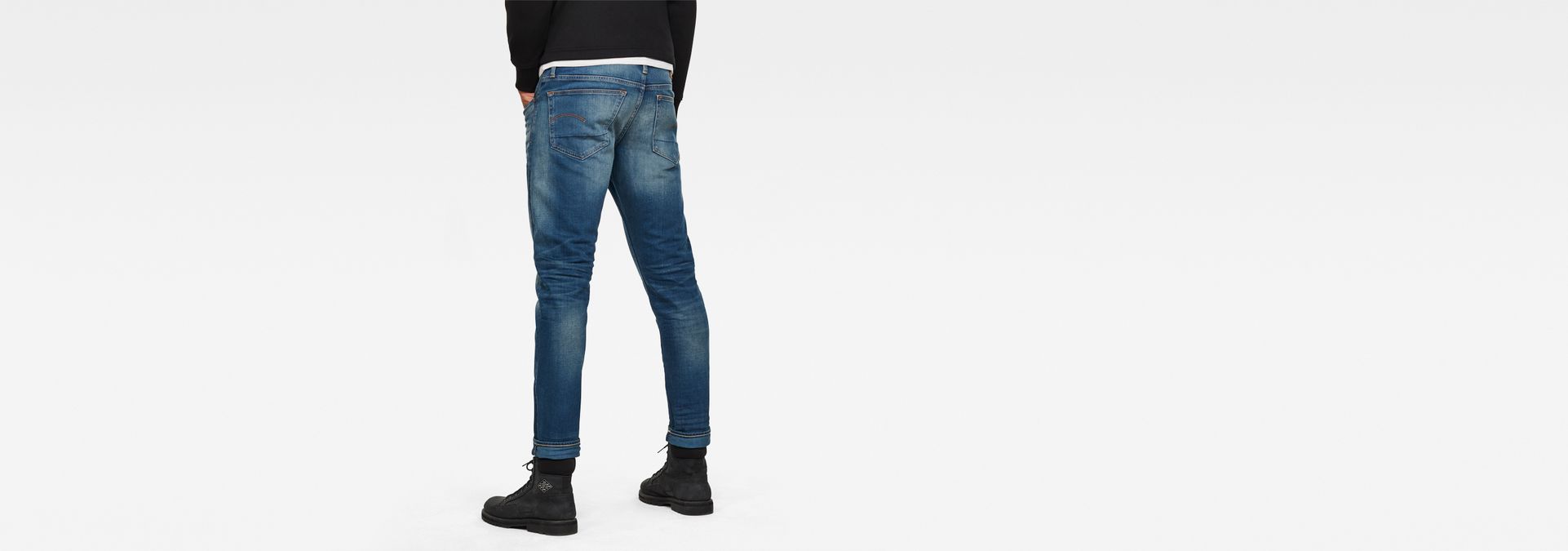 Bleu-Jeans-Messieurs G-STAR 3301 Slim Med Neuf + Aged 51001.8596.071