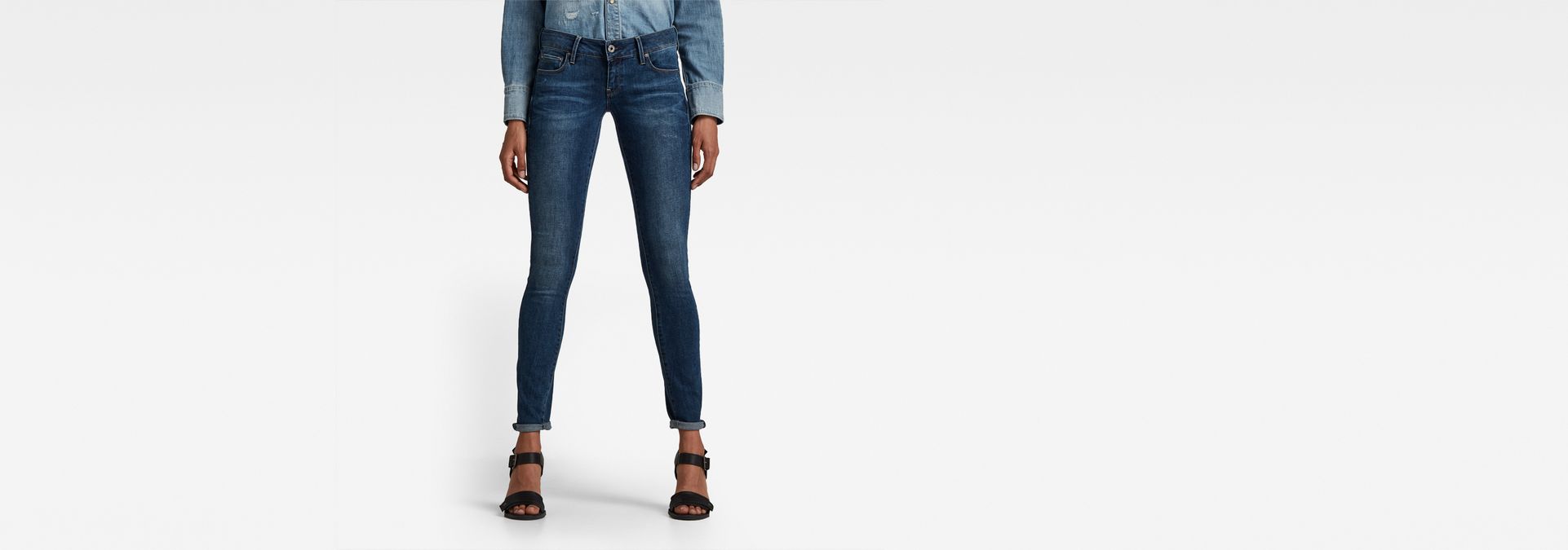 3301 low waist skinny jeans
