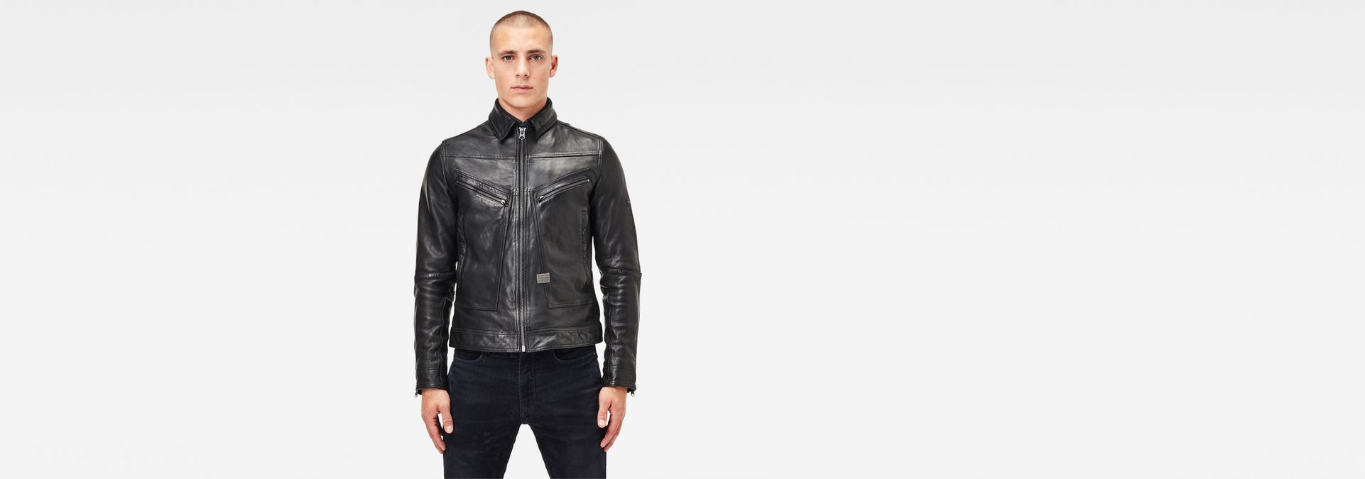 Air Force Leather Jacket | Black | G-Star RAW®
