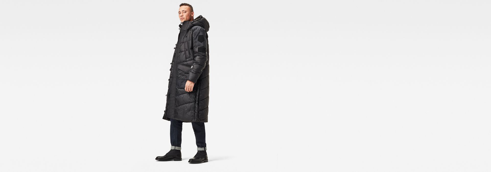 G-STAR RAW Herren Utility Quilted HDD Extra Long Parka 