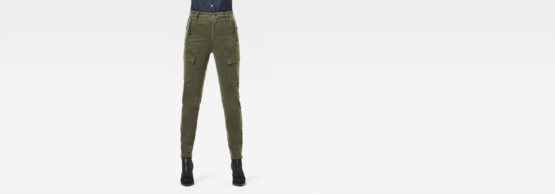 green cargo skinny jeans