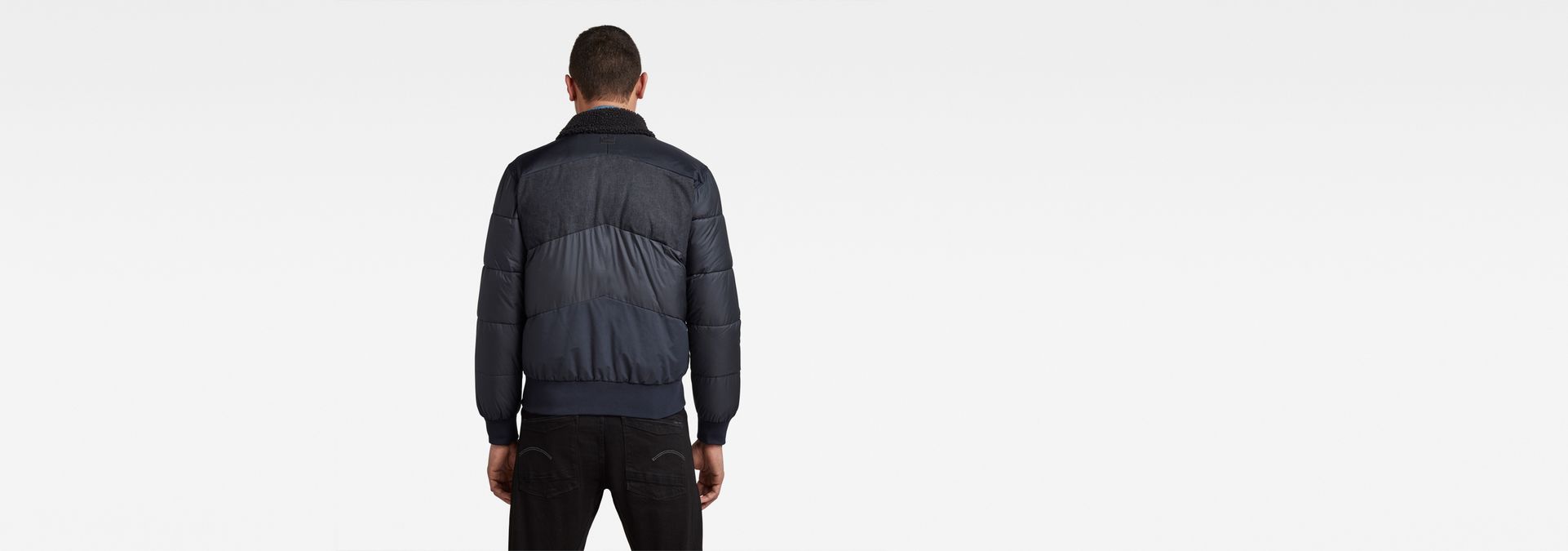 g star ore denim mix bomber