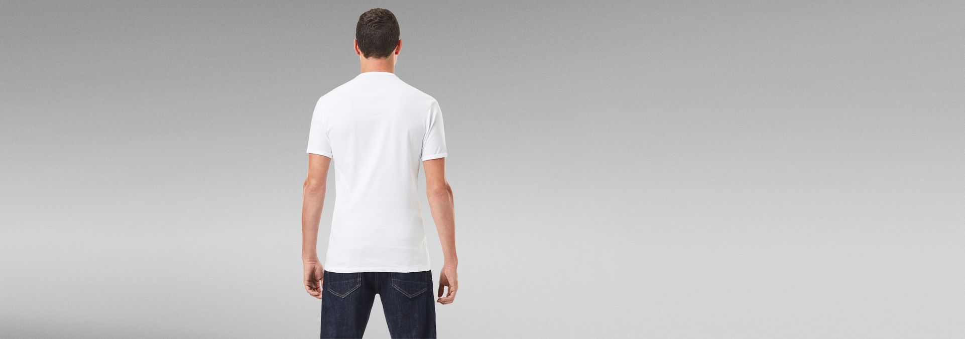 G-Star RAW Basic T-shirt 2-pack in het Wit voor heren Bespaar 40% Heren Kleding voor voor Ondergoed voor Onderhemden en ondershirts 