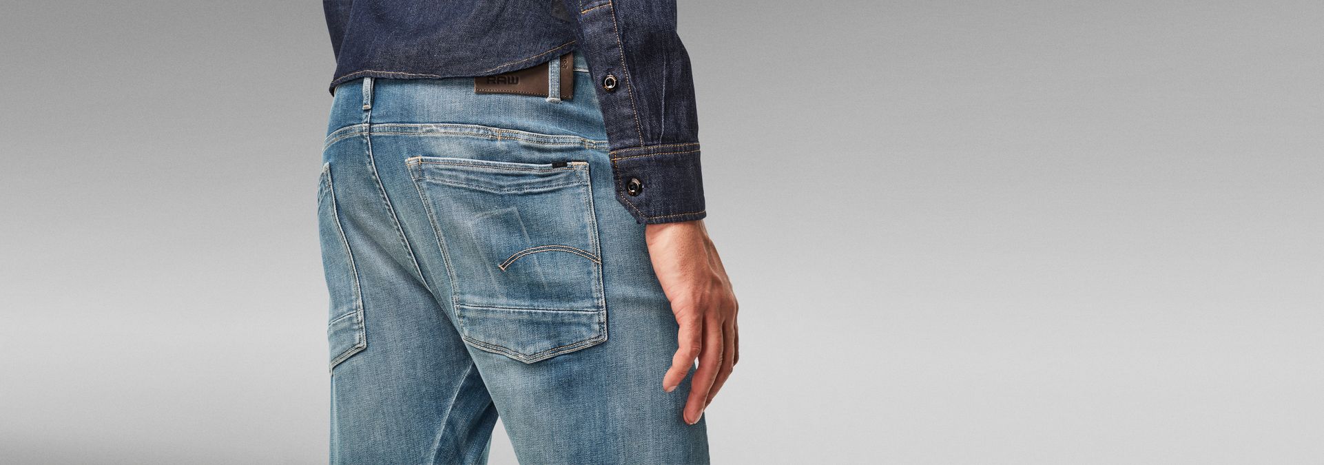 Scutar 3D Tapered Jeans | Medium blue | G-Star RAW®
