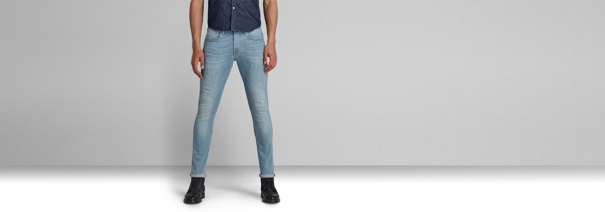 3301 Deconstructed Skinny Jeans | ミディアムブルー | G-Star RAW®