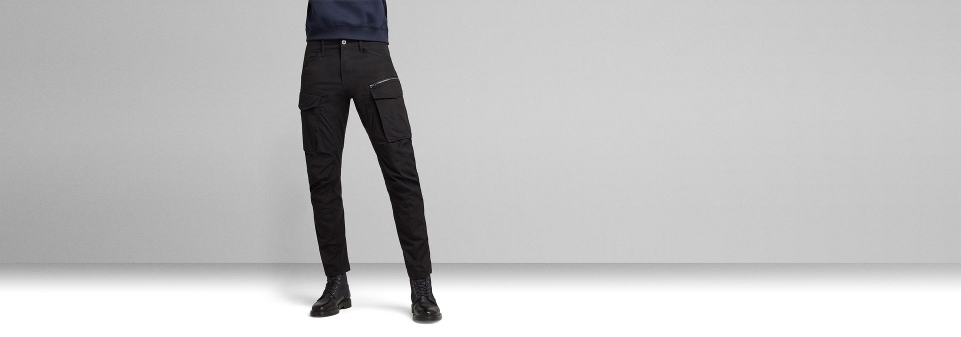 Rovic Zip 3D Straight Tapered Pant | Men | Black | G-Star RAW®