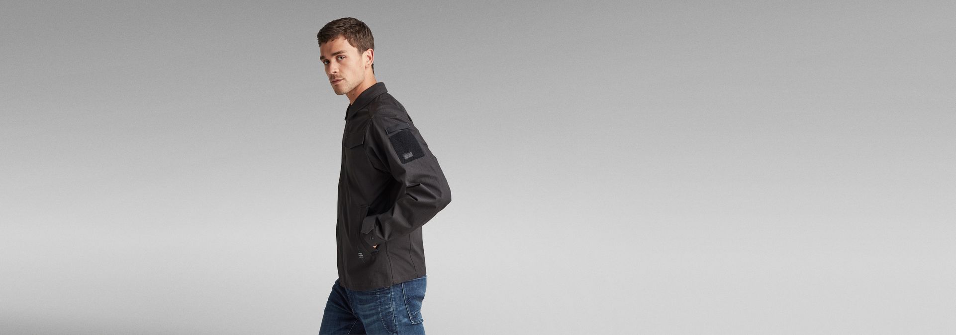 Utility Slim Overshirt | Grey | G-Star RAW®